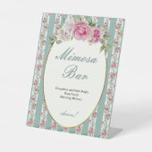 Liebe Shack Verlobte Mimosa Bar Brautparty Sockelschild (Vorderseite)