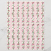 Liebe Shack Verlobte Pink Blume Bridal Bingo Game (Rückseite)