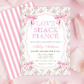 Liebe Shack Verlobte Pink Bow Brautparty Einladung