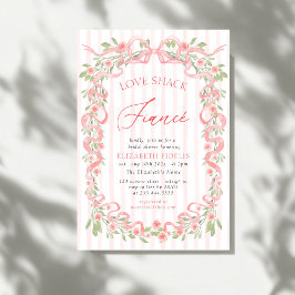 Liebe Shack Verlobte Pink Bow Brautparty Einladung