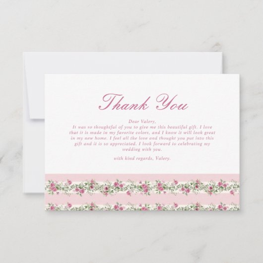 Liebe Shack Verlobte Pink Brautparty Dankeskarte (Vorderseite)