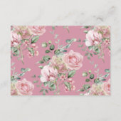 Liebe Shack Verlobte Rezept Pink Brautparty Begleitkarte (Rückseite)