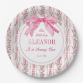 Liebe Shack Vintag Extravagant EIN Mädchen Geburts Pappteller (Vorderseite)