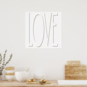 LIEBE Shadow Poster (Küche)
