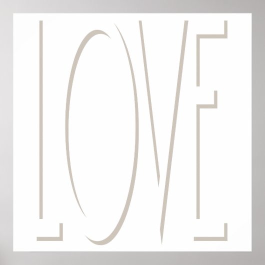 LIEBE Shadow Poster (Vorne)