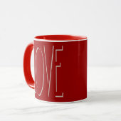 LIEBE Shadow Tasse (Vorderseite Links)