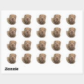 Liebe Shar Pei Dog Sticker / Siegel (Blatt)