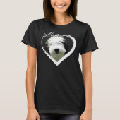 Liebe Sheepadoodle Old English Sheepdog Poodle Lie T-Shirt (Vorderseite)
