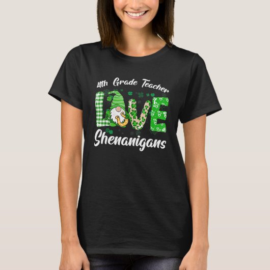 Liebe Shenanigans Funny St Patric T-Shirt (Vorderseite)