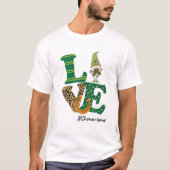 Liebe Shenanigans Lucky Leopard Gnome St Patricks  T-Shirt (Vorderseite)