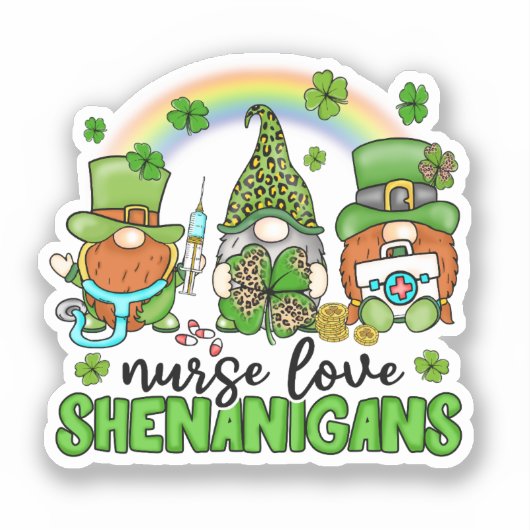 Liebe Shenanigans St. Patrick's Aufkleber (Vorderseite)