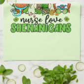 Liebe Shenanigans St. Patrick's Geschirrtuch (Gefaltet)