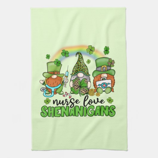 Liebe Shenanigans St. Patrick's Geschirrtuch (Vertikal)