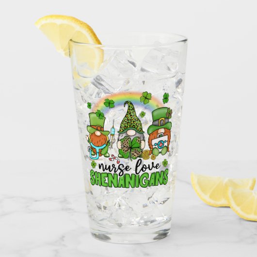 Liebe Shenanigans St. Patrick's Glas (Vorderseite Ice)