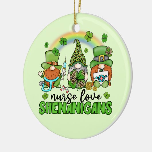 Liebe Shenanigans St. Patrick's Keramik Ornament (Links)