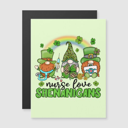 Liebe Shenanigans St. Patrick's Magnetkarte (Vorne/Hinten)