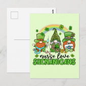Liebe Shenanigans St. Patrick's Postkarte (Vorne/Hinten)
