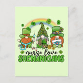 Liebe Shenanigans St. Patrick's Postkarte (Vorderseite)
