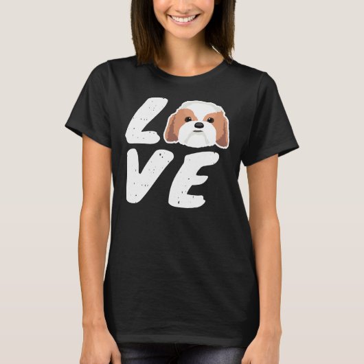 Liebe Shih Tzu Dog T-Shirt (Vorderseite)