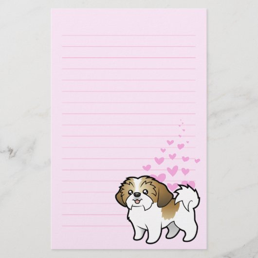 Liebe Shih Tzu (Welpe geschnitten) Briefpapier (Vorderseite)
