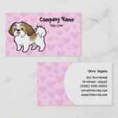 Liebe Shih Tzu (Welpe geschnitten) Visitenkarte (Vorne/Hinten)
