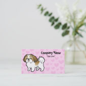 Liebe Shih Tzu (Welpe geschnitten) Visitenkarte (Stehend Vorderseite)