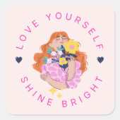 Liebe Shine Bright Sticker (Vorderseite)