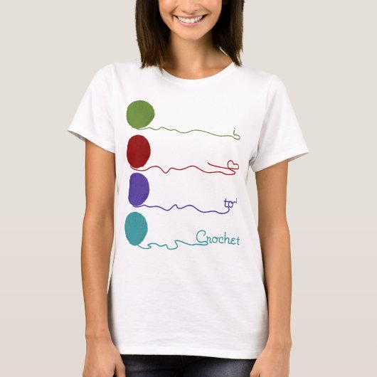 Liebe, Shirt zu häkeln (Vorderseite)