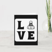 Liebe Shuttle Dminton Karte (Vorderseite)