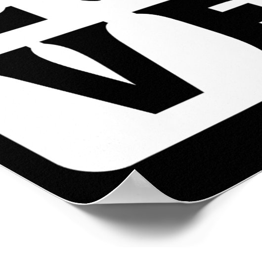 Liebe Shuttle Dminton Poster (Ecke)