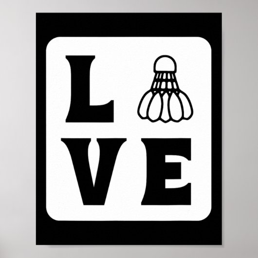 Liebe Shuttle Dminton Poster (Vorne)