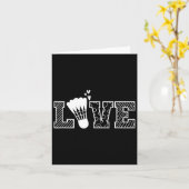 Liebe Shuttle Dminton Racket Karte (Gelbe Blume)