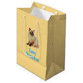 Liebe Siamese Mittlere Geschenktüte (Vorderseite Schrägansicht)