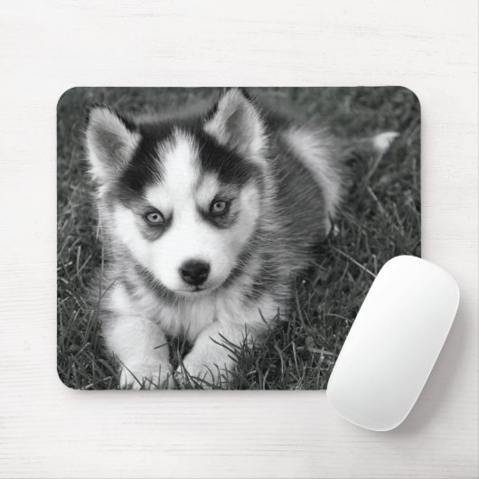 Liebe Siberischer Husky Welpe Hund Mousepad (Mit Mouse)
