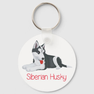 Liebe Siberischer Husky Welpe Hund Schlüsselanhä Schlüsselanhänger