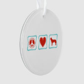 Liebe Sibirien-Huskies-Plätze Ornament (Vorderseite)