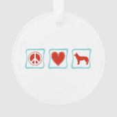 Liebe Sibirien-Huskies-Plätze Ornament (Rückseite)