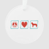 Liebe Sibirien-Huskies-Plätze Ornament (Vorderseite)