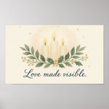 Liebe sichtbar gemacht — Weihnachtsposter