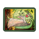 LIEBE SICK GIRL ZOMBIE NACH IHREM HERZ, WEISS MAGNET (Horizontal)