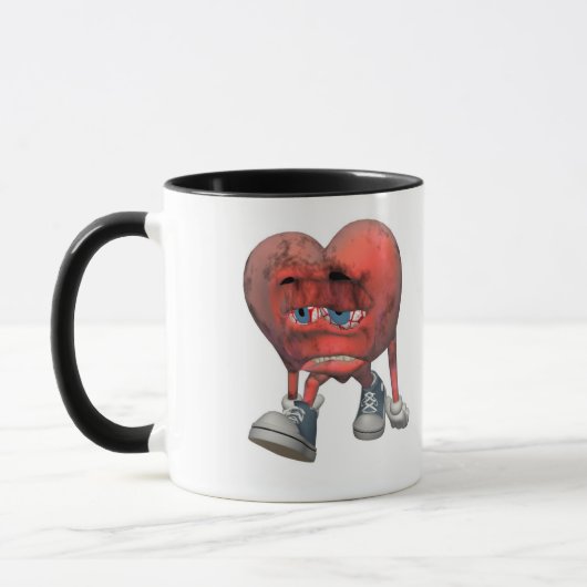 Liebe Sick Heart Tasse (Links)