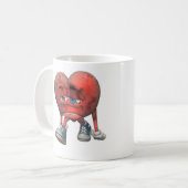 Liebe Sick Heart Tasse (Vorderseite Links)