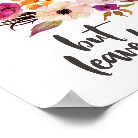 Liebe sie aber Verließ sie wild Poster (Ecke)