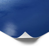 Liebe Sie Abstrakter Blue Water Textur Zitat Poster (Ecke)