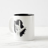 Liebe Sie: Amerikanische Gebärdensprache: Hand Zweifarbige Tasse (Vorderseite Links)