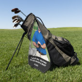 Liebe Sie auf den Rough and Back Custom Foto Golf Golfhandtuch (Gras)