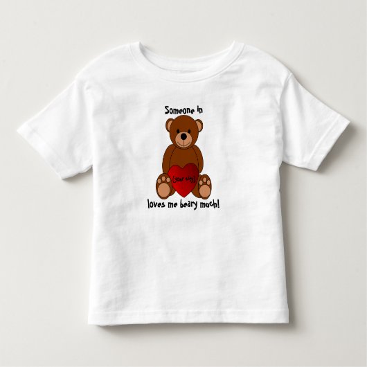 "Liebe Sie Beary viel" Kleinkind-T - Shirt (Vorderseite)