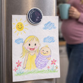 Liebe sie beide Pro-Life Inspiration Mutter Baby Magnet