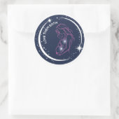 Liebe sie beide Pro-Life schwangere Mutter Celesti Runder Aufkleber (Tasche)