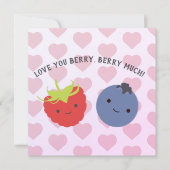 Liebe Sie Berry Berry Much Karte (Vorderseite)